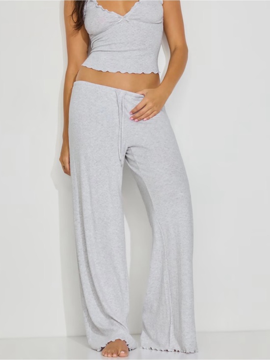 Garage Other - Garage Pointelle Slouchy Pants Spring Grey Mix Large New
